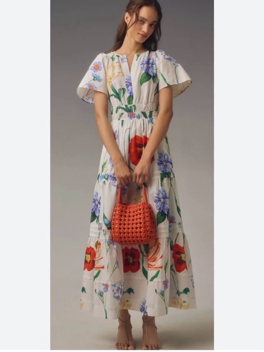 Anthropologie Somerset Floral Maxi Dress